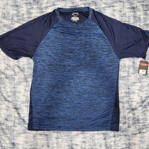 Men's Blue Athletic Short Sleeve Tee